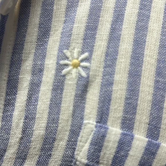 Rails blue striped daisy embroidered top - Picture 9 of 13